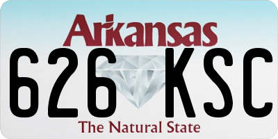 AR license plate 626KSC