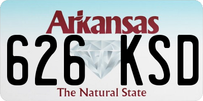AR license plate 626KSD
