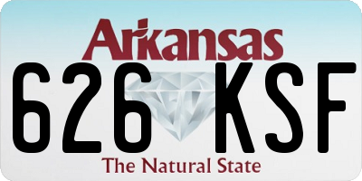 AR license plate 626KSF