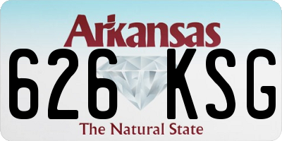 AR license plate 626KSG