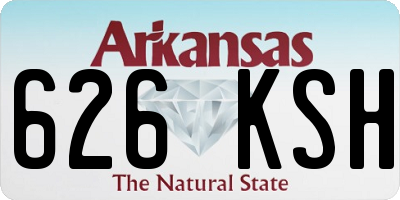 AR license plate 626KSH