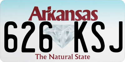 AR license plate 626KSJ