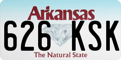 AR license plate 626KSK