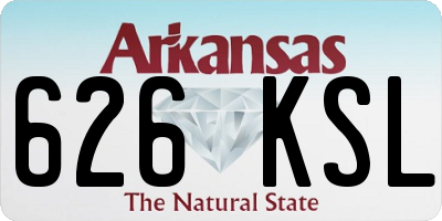 AR license plate 626KSL
