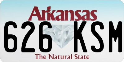 AR license plate 626KSM