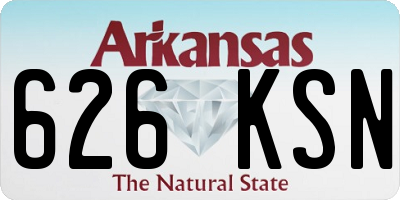 AR license plate 626KSN