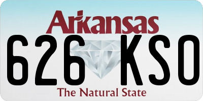 AR license plate 626KSO