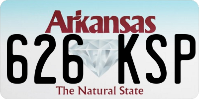 AR license plate 626KSP