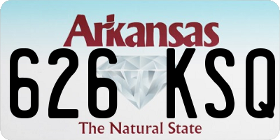 AR license plate 626KSQ