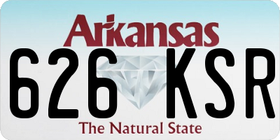 AR license plate 626KSR