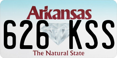 AR license plate 626KSS