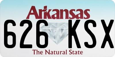 AR license plate 626KSX
