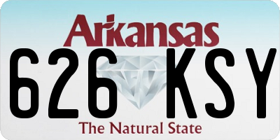 AR license plate 626KSY