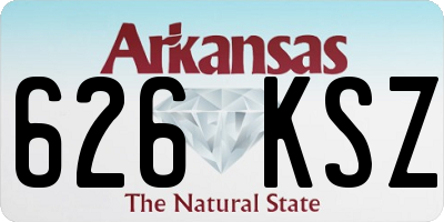 AR license plate 626KSZ