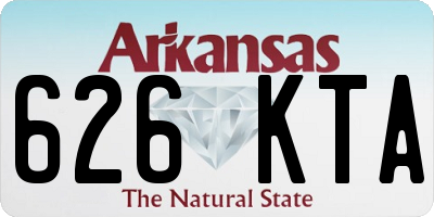 AR license plate 626KTA
