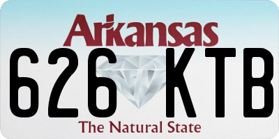 AR license plate 626KTB