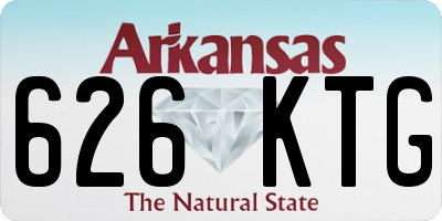 AR license plate 626KTG
