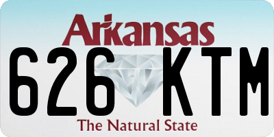 AR license plate 626KTM