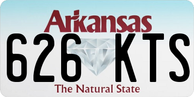 AR license plate 626KTS