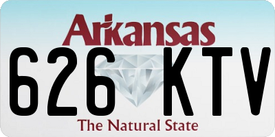 AR license plate 626KTV