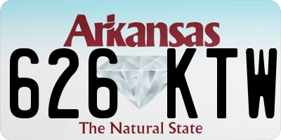 AR license plate 626KTW