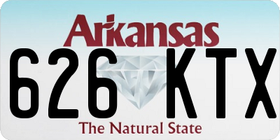 AR license plate 626KTX