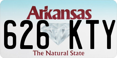 AR license plate 626KTY