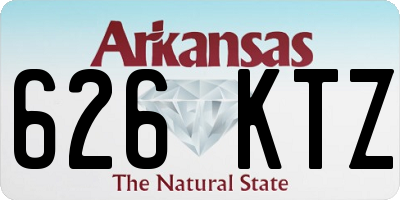 AR license plate 626KTZ