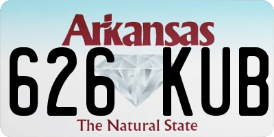 AR license plate 626KUB