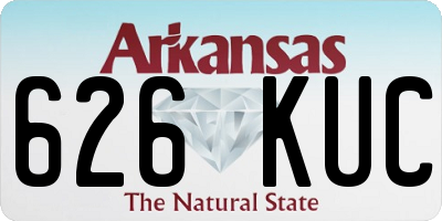 AR license plate 626KUC