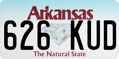 AR license plate 626KUD