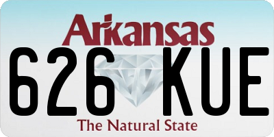 AR license plate 626KUE