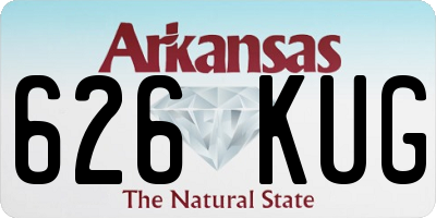 AR license plate 626KUG