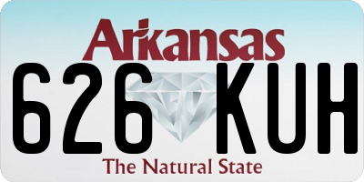 AR license plate 626KUH