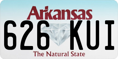 AR license plate 626KUI