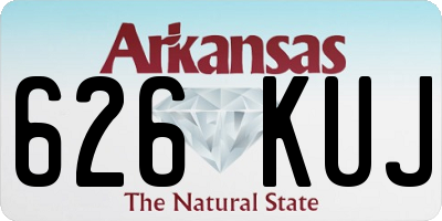 AR license plate 626KUJ