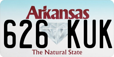 AR license plate 626KUK