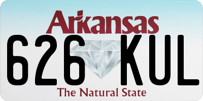 AR license plate 626KUL