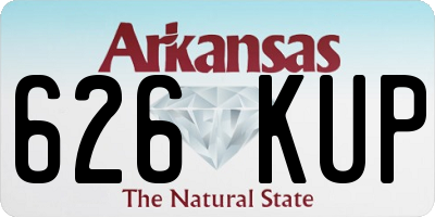 AR license plate 626KUP