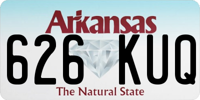 AR license plate 626KUQ