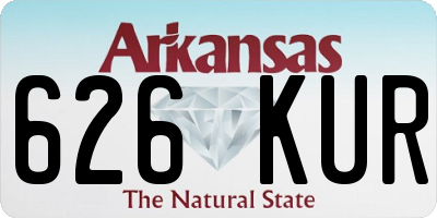 AR license plate 626KUR