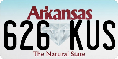 AR license plate 626KUS