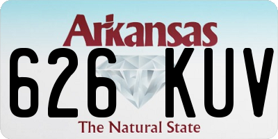 AR license plate 626KUV