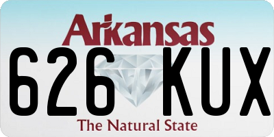 AR license plate 626KUX