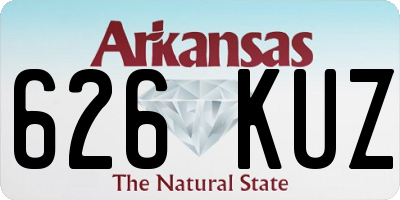 AR license plate 626KUZ