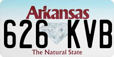 AR license plate 626KVB