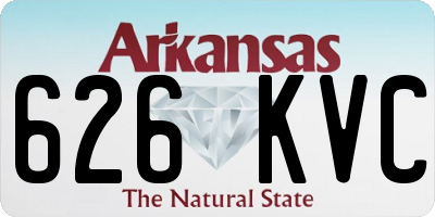 AR license plate 626KVC