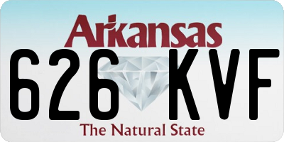 AR license plate 626KVF