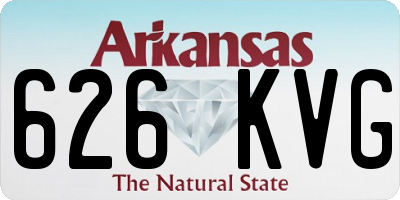 AR license plate 626KVG