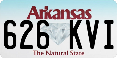 AR license plate 626KVI